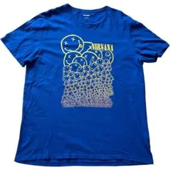 バンドTシャツ NIRVANA グラフィックXLサイズ　ネイビー　ミュージック