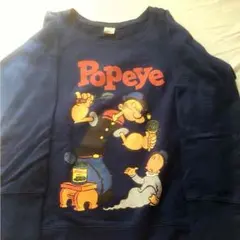 トレーナー  ポパイ  紺