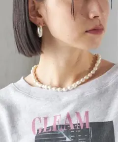 【未使用に近い】SHIPS シップス 淡水パールマンテルネックレスのサムネイル