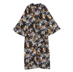 EMODA 2WAY マキシシャツ リーフ柄 ロングカーディガンのサムネイル