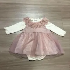 チュールワンピースロンパースセット