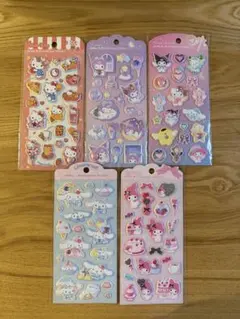 ジュエルマシュマロステッカー　サンリオ　5枚セット