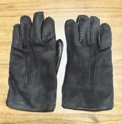Boerio 手袋　ブラック　レザー／ウール　メンズ　イタリア製
