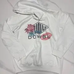 DOWBL フラワーリッププリント ホワイトパーカーのサムネイル