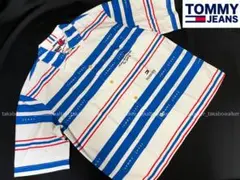 TOMMY JEANS トミージーンズ ストライプ・ボーリング シャツ
