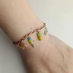 ハンドメイド チャーム ブレスレット ニューヨーク アクセサリー 
