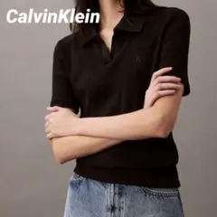 CalvinKlein ポロシャツ スリムフィットVネックプルオーバーのサムネイル