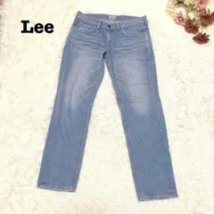 s.1227【リー】レディース ストレート デニム ジーンズ ライトブルー S