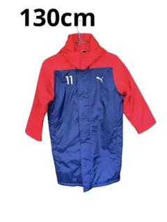 Puma フード付き　ベンチコート 赤/青 130cm キッズ