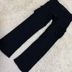 COMME des GARCONSデザインパンツ ブラック M ポケットのサムネイル