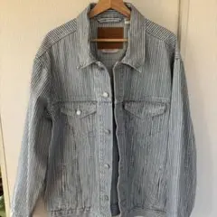LEVI'S ストライプ デニムジャケット L
