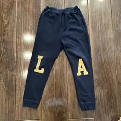 裏起毛 ロングパンツ 130cm ネイビー