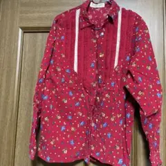 コーデュロイ長袖シャツ