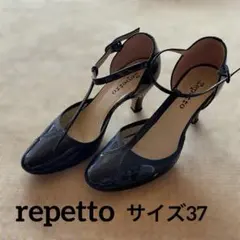 【美品】repetto ハイヒール　ブラック 37のサムネイル