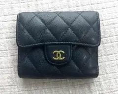 CHANEL デニム 三つ折り財布 ココマーク - メルカリ
