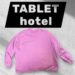sudo TABLET hotel ピンク 長袖 スウェット　トレーナー