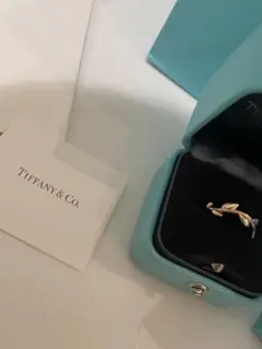 定価225500円 新品未使用 tiffany オリーブ リーフ バンド リング 