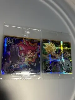 ドラゴンボール 孫悟空VSビルス VSフリーザー 2枚セット ウエハースシール
