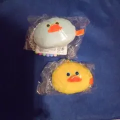 mojojojo　ビーズチェーン付きフェイスマスコット　色違いひよこ　2個