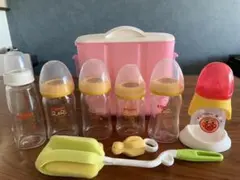 ピジョン　薬液消毒ケース　哺乳瓶6本　ブラシ付き