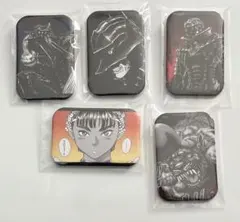 ベルセルク　ベルセルクカフェ　スクエア缶バッジ　5点