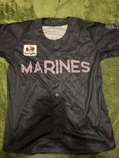 千葉ロッテマリーンズ　レプリカユニフォーム　ブラックサマー　二木康太 千葉ロッテマリーンズ 二木康太 ブラックサマー ユニフォーム サイズS