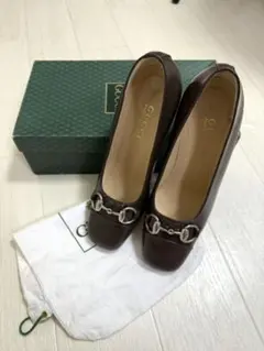 週末限定価格　GUCCI ビットパンプス スクエア ホースビット