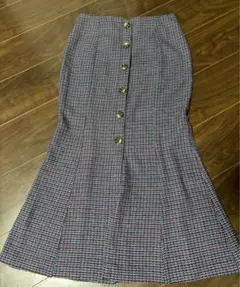 MURUA チェック柄 フレアロングスカート S