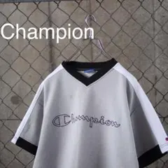 【MADE IN USA】Champion 刺繍ロゴ 半袖 Tシャツ ビッグロゴ