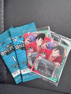 【2枚組】　ワンピースカード　1番くじ　プロモ　カードデザインステッカーセット