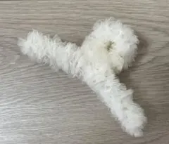 【ヘアクリップ】ホワイト　ヘアアクセサリー