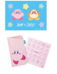 Zoff x Kirby ピンク眼鏡ケース3点セット