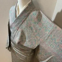 a*p様 K84⭐️セミアンティーク着物　大正ロマン　レトロ　広襟　逸品