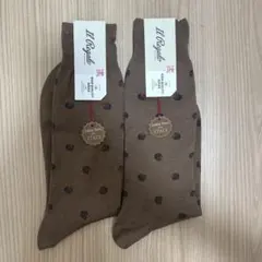 新品　IL Regalo ソックス ベージュ　25-27cm 2セットのサムネイル
