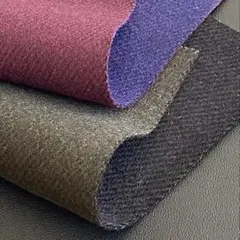 25070 ウールとシルク混 リバーシブル はぎれ 2枚