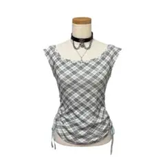 希少 y2k 平成 バーバリー ブルーレーベル チェック リボン ホースロゴ