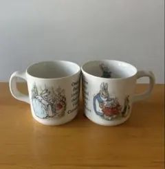 WEDGWOOD ピーターラビット マグカップ 旧刻印　2個セット