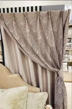 Francfranc カーテン 2枚 178センチ ブラウン cd9890-01_1.jpg