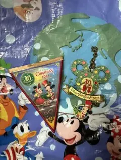 ディズニーランド　40周年　クリスマスガーランド&バッグチャームセット