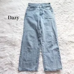 デイジー ワイドバギーデニムパンツ Gパン ハイウエスト アメカジ 美シルエット