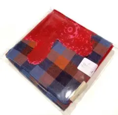 ヴィヴィアンウエストウッド ガーゼハンカチ　クマ　大判　ブロックチェック　日本製