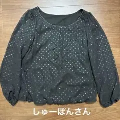 ドット柄バルーン袖ブラウス　Mのサムネイル
