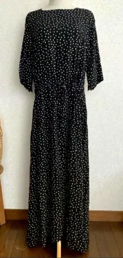 未使用に近い★natural by clip★ドット　ワンピース　F