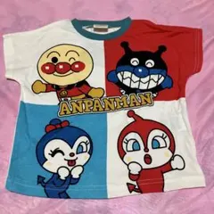 新品　90アンパンマン カラフルTシャツ