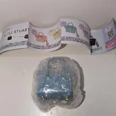 ガチャ　JILLSTUART　ミニビジューロイヤルトートキーホルダー　ブルー