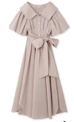 新品♡SNIDEL ボリュームスリーブシャツワンピース