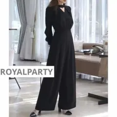 ROYALPARTY タックディティールデコルテ開きオールインワン