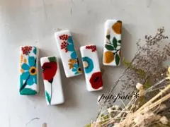 北欧♡ミモザな箸置き5つセット♡はしおき♡お花♡フラワー
