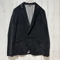 【極美品】アルマーニエクスチェンジ ベルベット テーラードジャケット 黒 XS