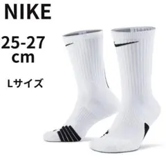 25 - 27 cm 白 ホワイト ブラック ソックス バスケ 黒 クルー